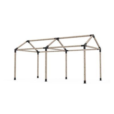 Προσαρμοσμένη Τριγωνική Κράρετα 3-Way Angle Corner Pergola Κράρετες 4x4 Κιτ για Υποστηρικτικά Αντικείμενα