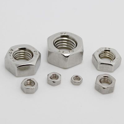 Χάλυβα άνθρακα Ατσάλι 304 316 DIN934 ASTM 18.2.2 Εξακόσια καρύδια με φινίρισμα ΖΙΝΚ