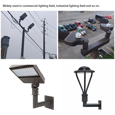 Προσαρμοσμένο φρεσκάρισμα Tenon Light Pole Bracket για LED Shoebox Φως σε γυαλιστερό χάλκινο
