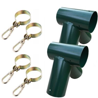 Προσαρμοσμένο Logo Pipe Swing Set Frame Fitting Hanger για κεντρικό υλικό παιδικού χώρου