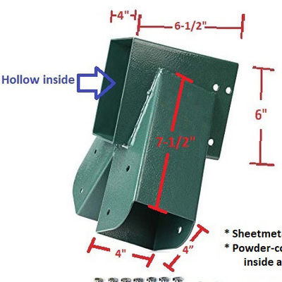 Εύκολη εγκατάσταση 1-2-3 βαρύ φορτίο χάλυβα A-Frame Swing Bracket με δομή τριγωνικού ράχτη