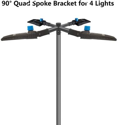 Μονόπλευρο Φωτεινό Στύλο Φόρεμα Φόρεμα Quad Spoke 3" Tenon Adapter Fitting 3-10mm πάχος