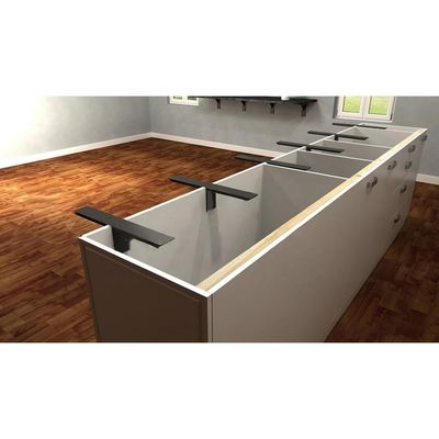 Μη τυποποιημένη στήριξη στήριξης countertop T-Brace για προσαρμοσμένες εγκαταστάσεις