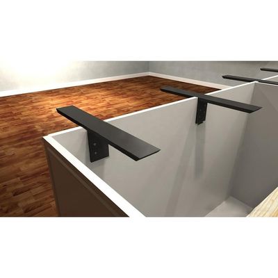 Μη τυποποιημένη στήριξη στήριξης countertop T-Brace για προσαρμοσμένες εγκαταστάσεις