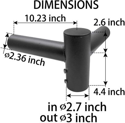 3-10mm πάχος 90D Mount Bracket Slipfitter Trunion Tenon για 2 ελαφρύς στρογγυλός πόλος