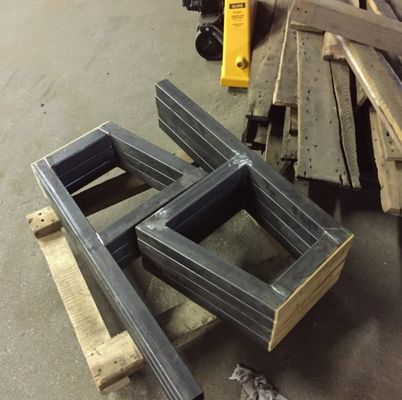 DIY Square Tube έπιπλα πόδια για καφέ Πίνακα υπολογιστή βαρύ καθήκον Ραστικό πάγκο 290g