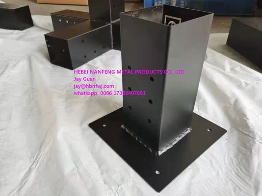 Βιομηχανία 3 Way Steel Arm Pergola Corner Bracket για 4x4 ξύλινες στήλες ISO9001 2015 πιστοποιημένο