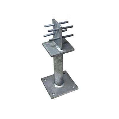 0.4-3mm πάχος Αλουμίνιο Custom Powder Coated Steel Fence Post Base Brackets