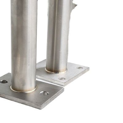 0.4-3mm πάχος Αλουμίνιο Custom Powder Coated Steel Fence Post Base Brackets