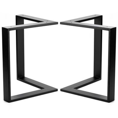 Προσαρμοσμένο Black Powder Coating Cast Iron Square Metal Bench Leg για λειτουργία