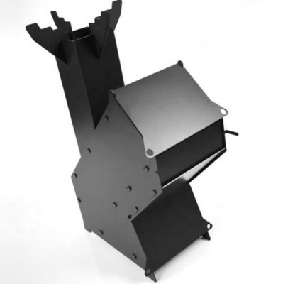 ISO9001 2008 Πιστοποιημένο Custom Heavy Duty Carbon Steel Πυραυλικός φούρνος καύσης ξύλου