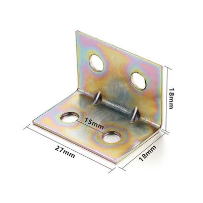 0.4-3mm πάχος προσαρμοσμένο χάλυβα άνθρακα ψευδάργυρο ζωγραφισμένο L στήριγμα με διαδικασία κοπής